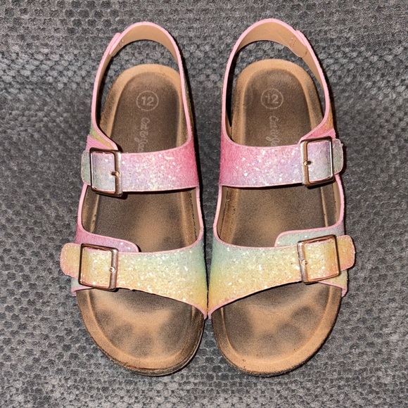 Girls Cat and Jack glitter sandals - Picture 1 of 6